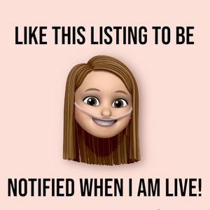 PLEASE Like & Share! Like this listing to be notified when I go live.